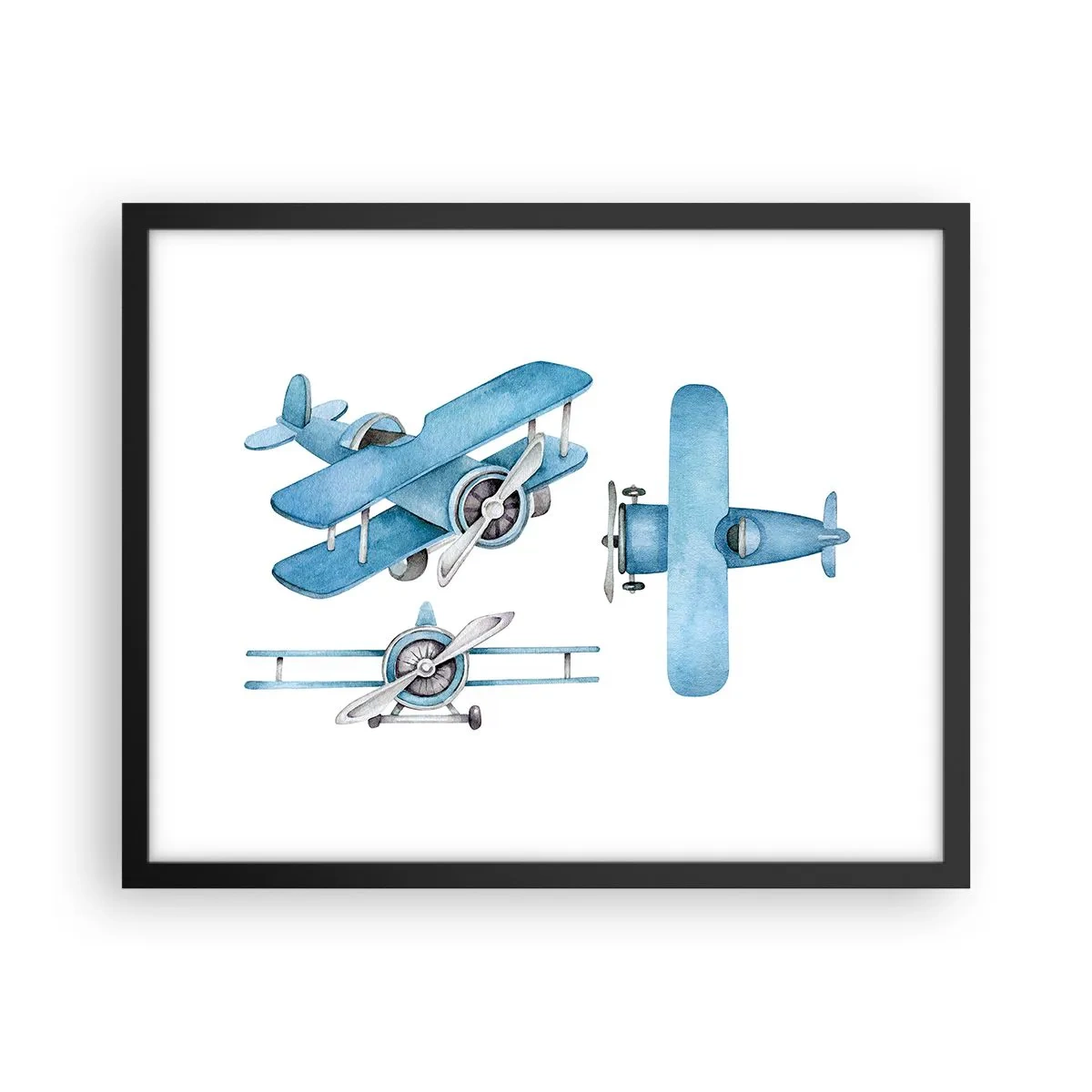 Pôster com moldura preta - Um vencedor nato - 50x40 cm