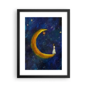 Pôster com moldura preta - O Chamado do Mundo - 30x40 cm