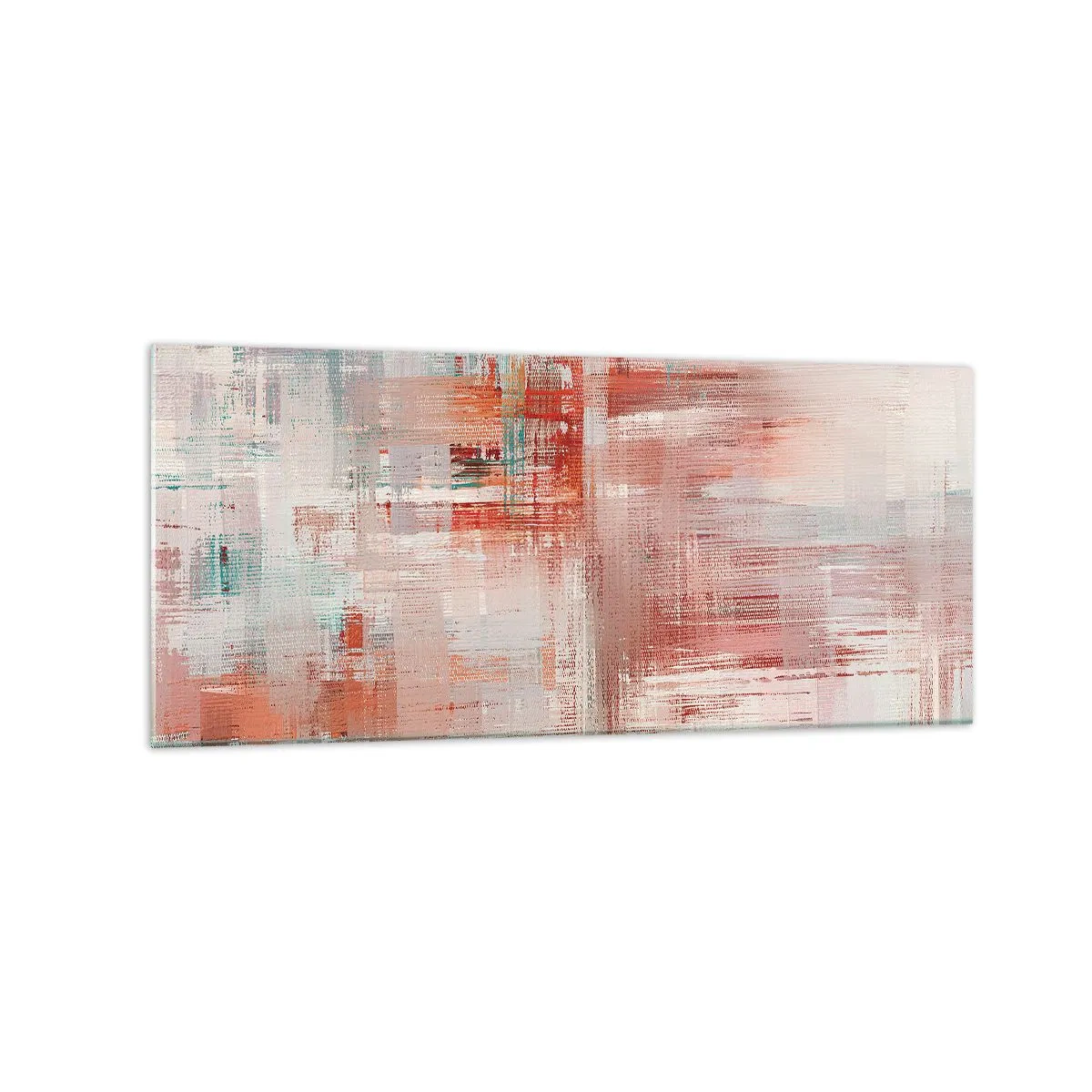 Quadro em vidro - Nebuloso. Mas rosa - 120x50 cm