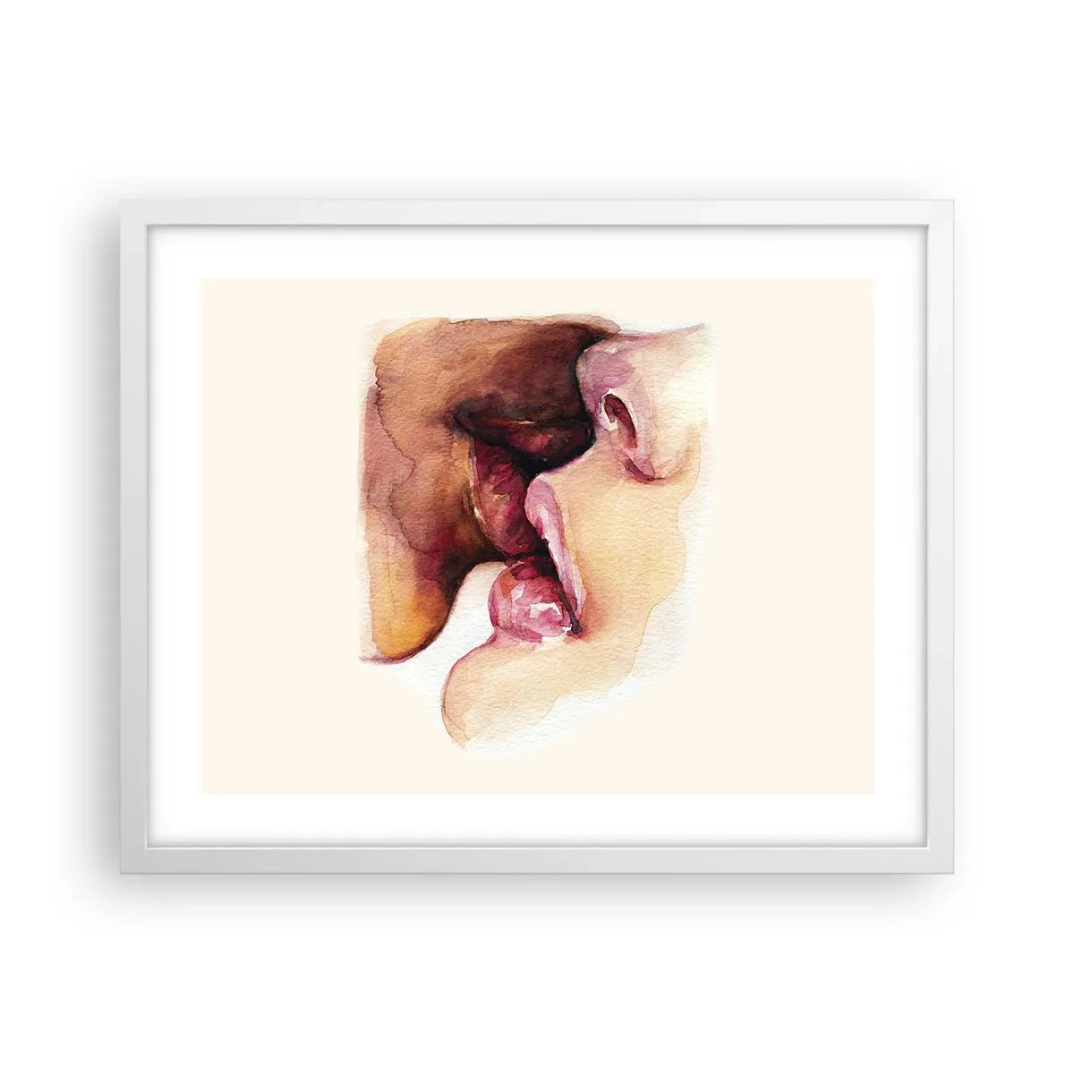 Pôster em moldura branca - Como a noite e o dia, a terra e o céu - 50x40 cm