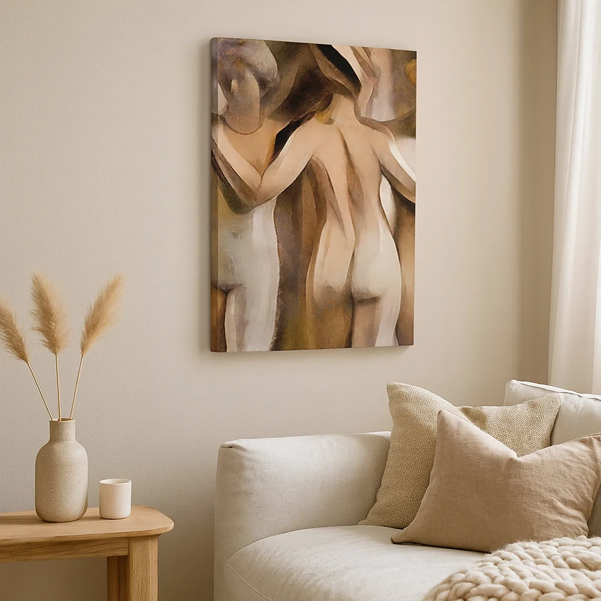 Quadro em tela - Três Graças 2.0 - 50x70 cm