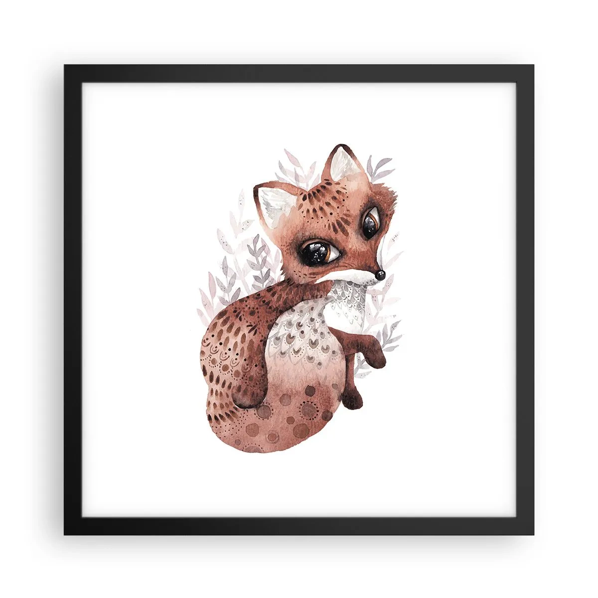 Pôster com moldura preta - Como não amar - 40x40 cm