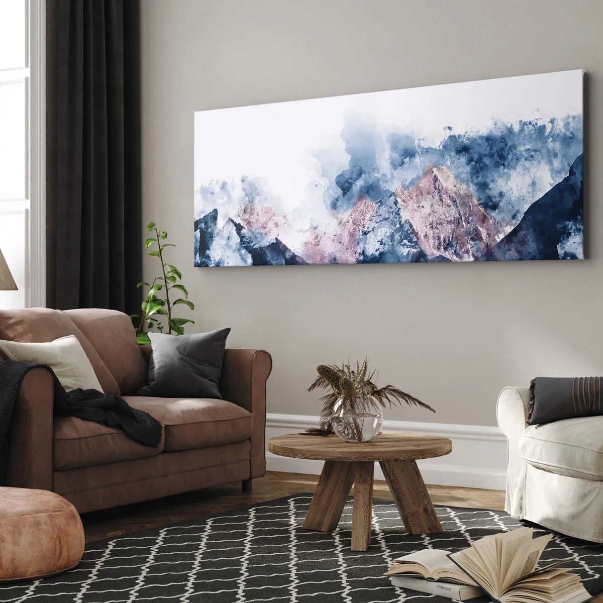 Quadro em tela - Estes são os verdadeiros picos! - 100x40 cm