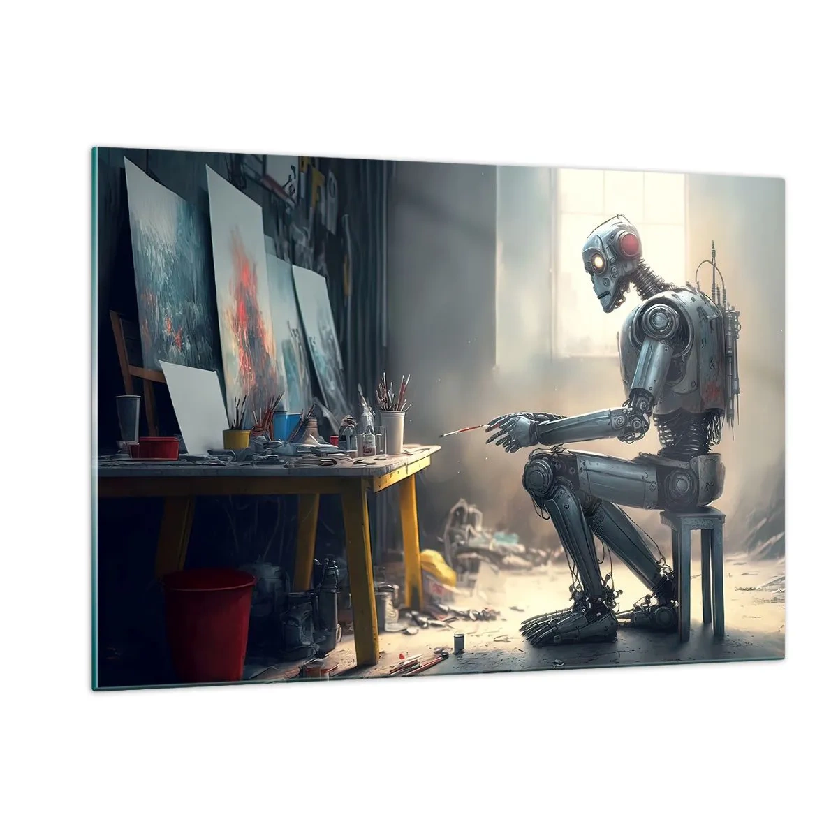 Quadro em vidro - O ato de criação - 120x80 cm