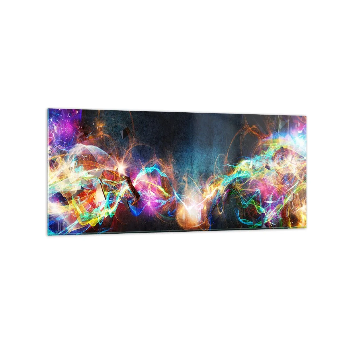 Quadro em vidro - Com alegria contra a escuridão - 120x50 cm