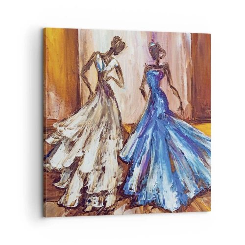 Quadro em tela - Uma bela dupla - 60x60 cm