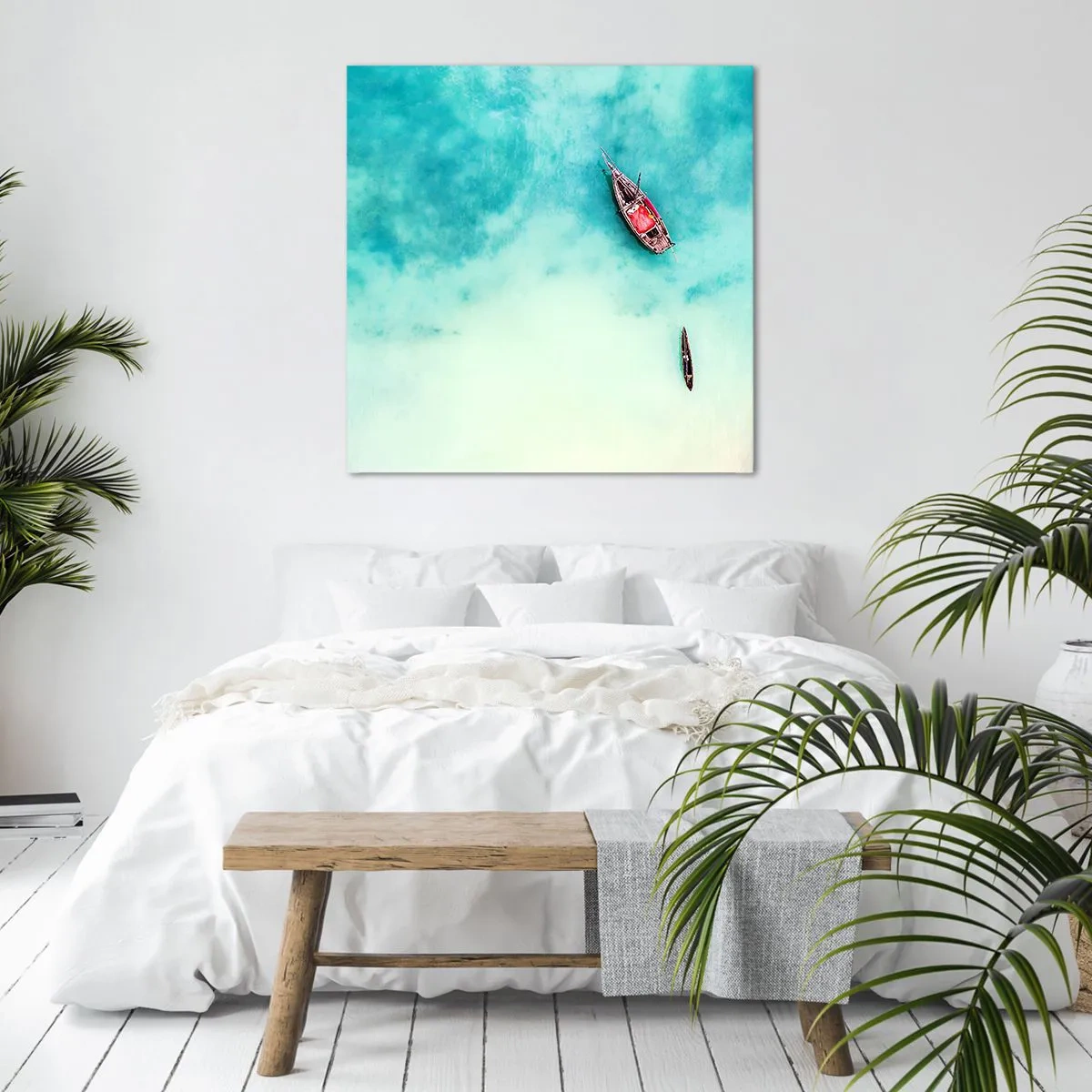 Quadro em tela - As praias de Zanzibar - 60x60 cm