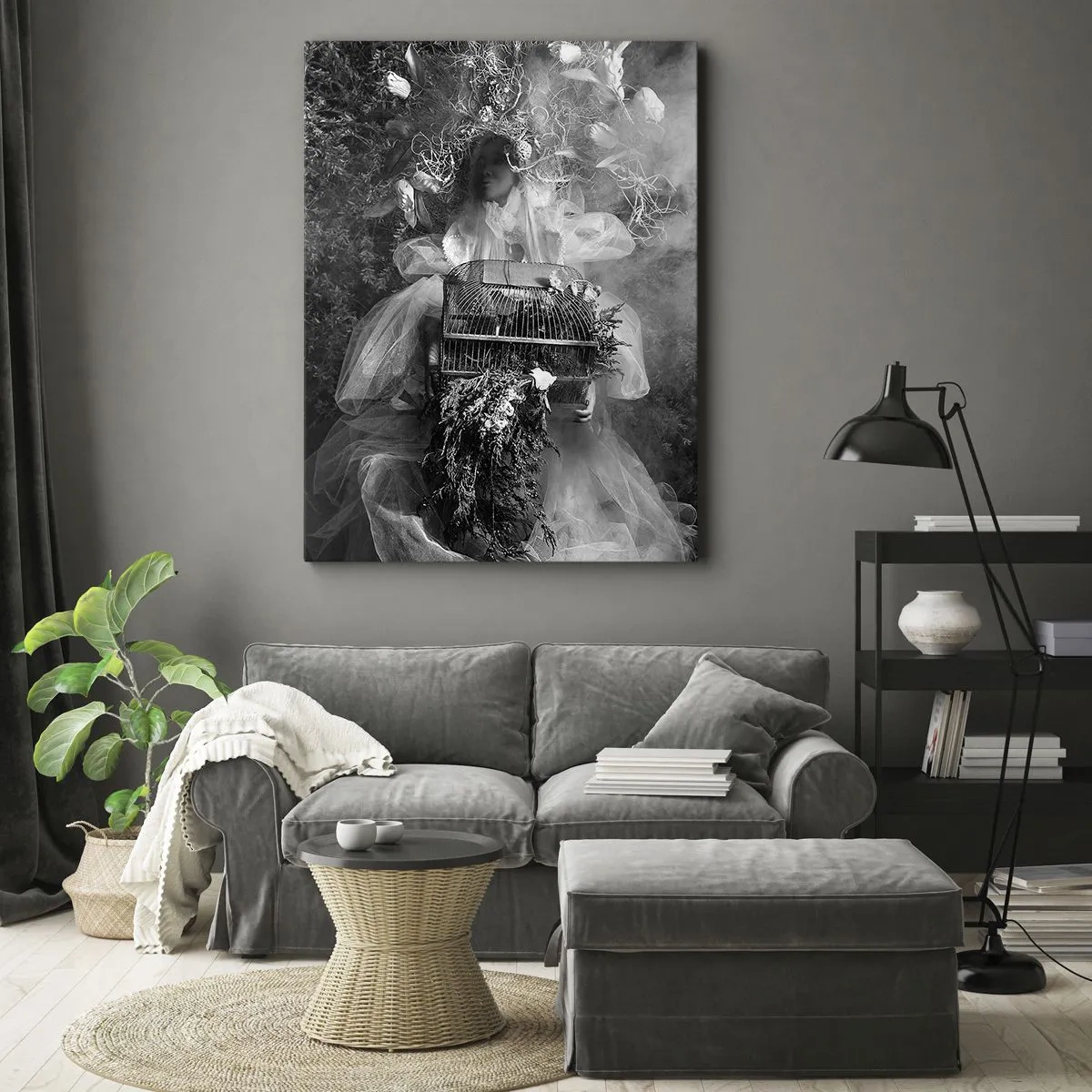 Quadro em tela - A própria mãe – natureza - 55x100 cm