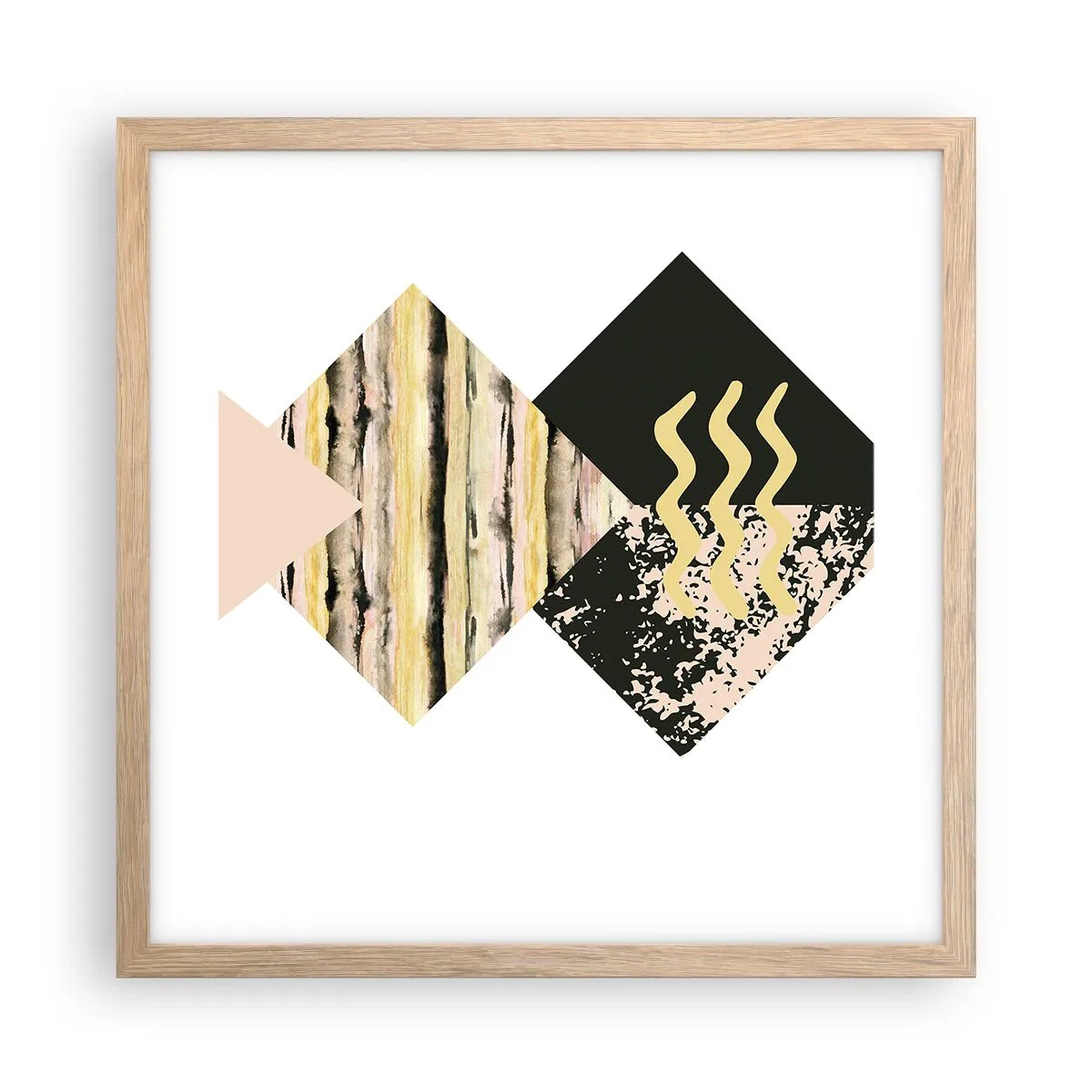 Pôster com moldura de carvalho claro - Não é tão simples assim - 40x40 cm