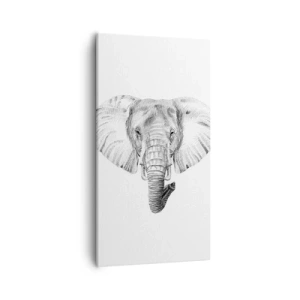 Quadro em tela - Havia um elefante, grande como um elefante - 55x100 cm