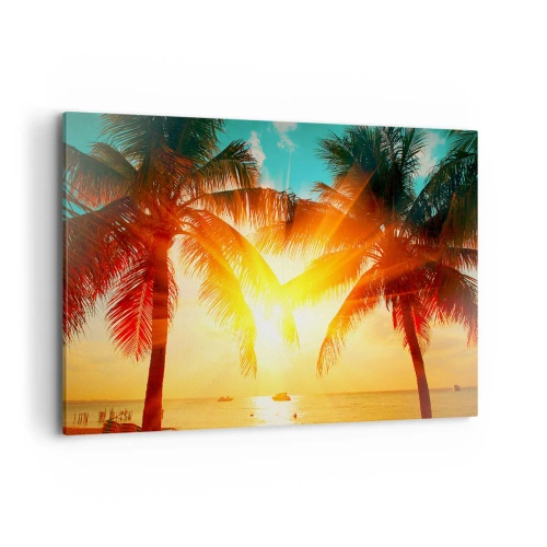 Quadro em tela - Casal exótico - 100x70 cm