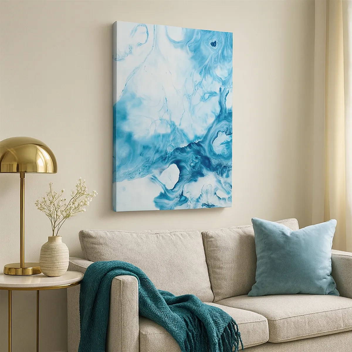 Quadro em tela - Concerto Azul - 50x70 cm