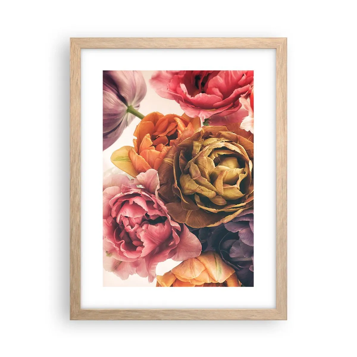 Pôster com moldura de carvalho claro - Celebração da vida - 30x40 cm