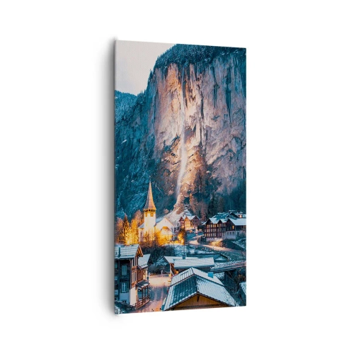 Quadro em tela - O espírito luminoso do inverno - 65x120 cm