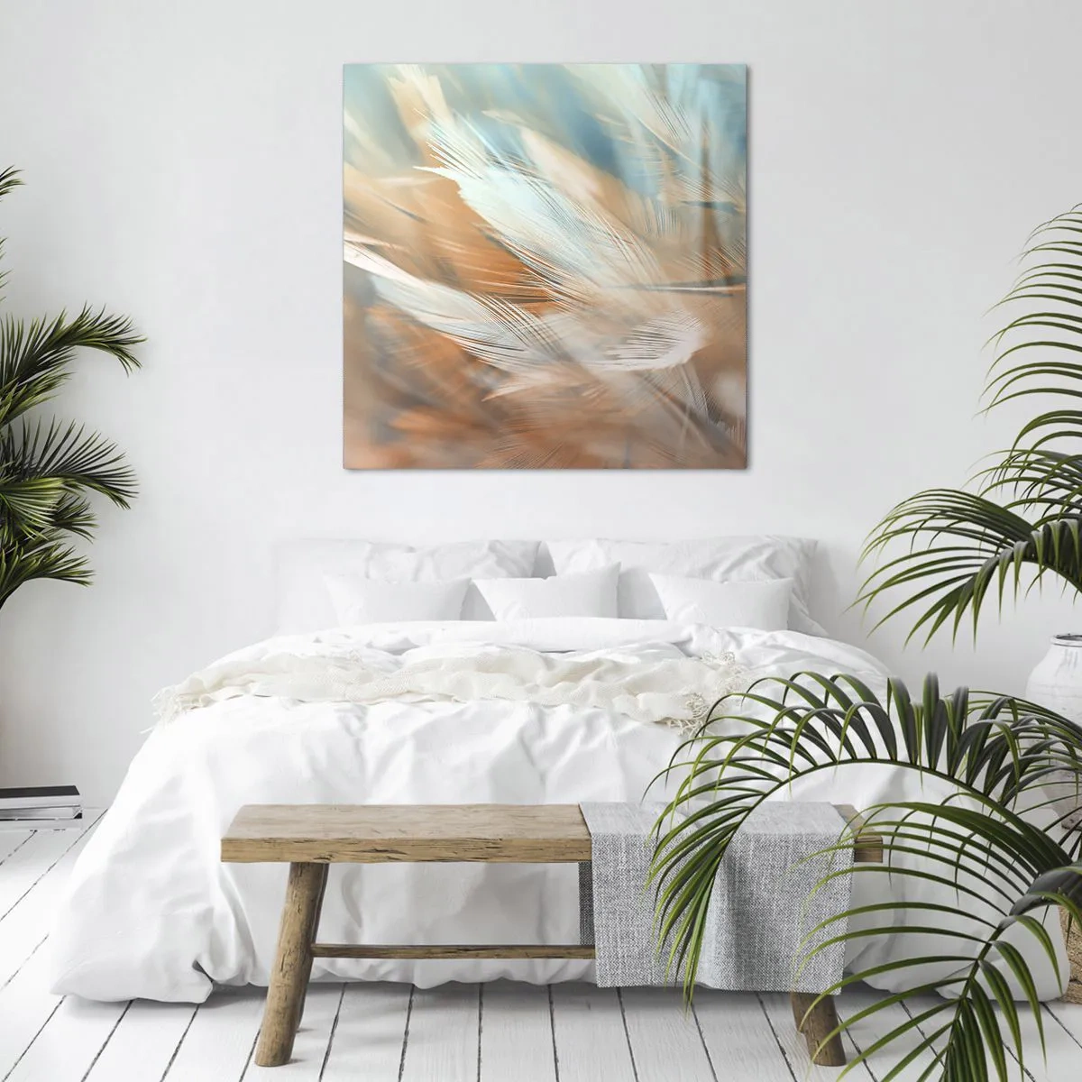 Quadro em tela - Na terra da gentileza - 60x60 cm