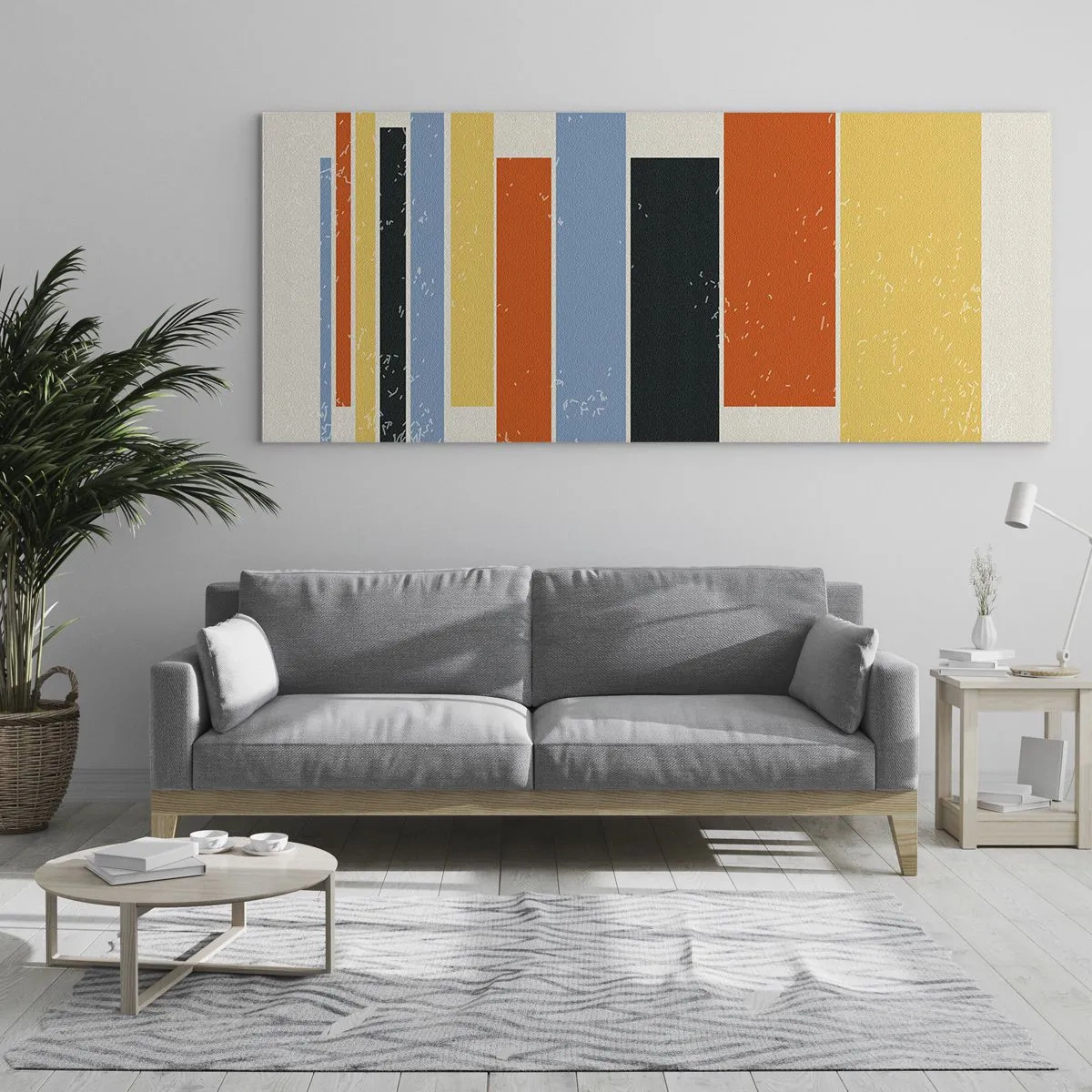 Quadro em vidro - Notação musical - 100x40 cm