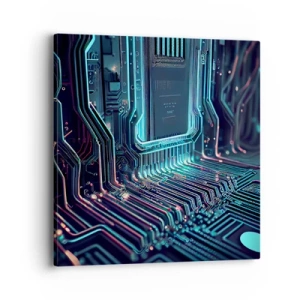Quadro em tela - Só estou a pensar... - 40x40 cm