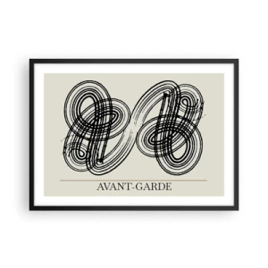 Pôster com moldura preta - Saiu espontaneamente - 70x50 cm