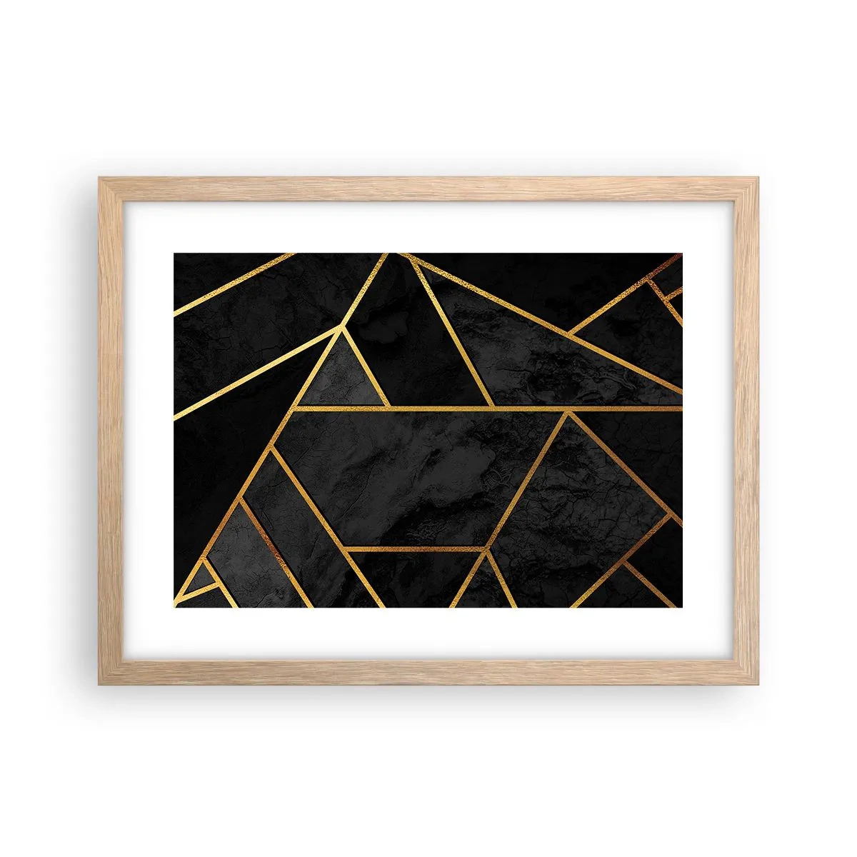 Pôster com moldura de carvalho claro - Escuridão e esplendor - 40x30 cm