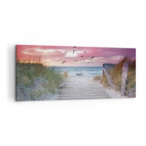 Quadro em tela - Impressão do Báltico - 100x40 cm
