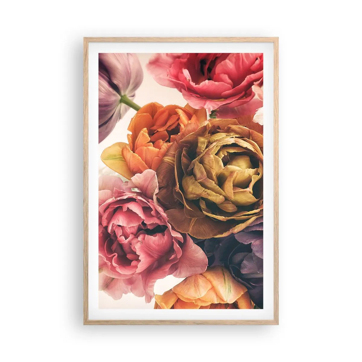 Pôster com moldura de carvalho claro - Celebração da vida - 61x91 cm