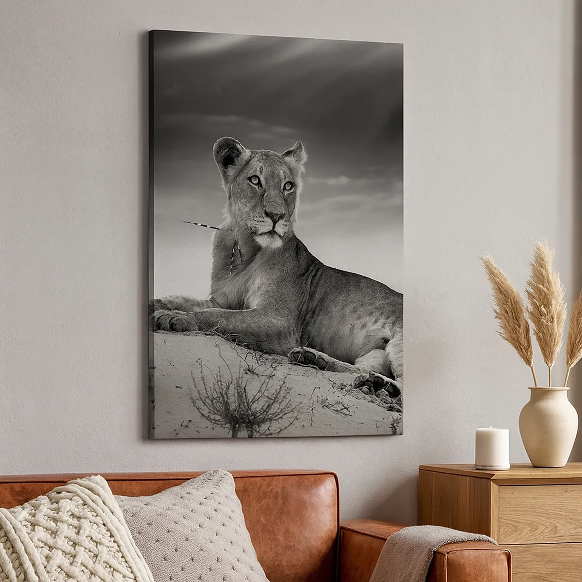 Quadro em tela - Descanso da Rainha do Deserto - 50x70 cm