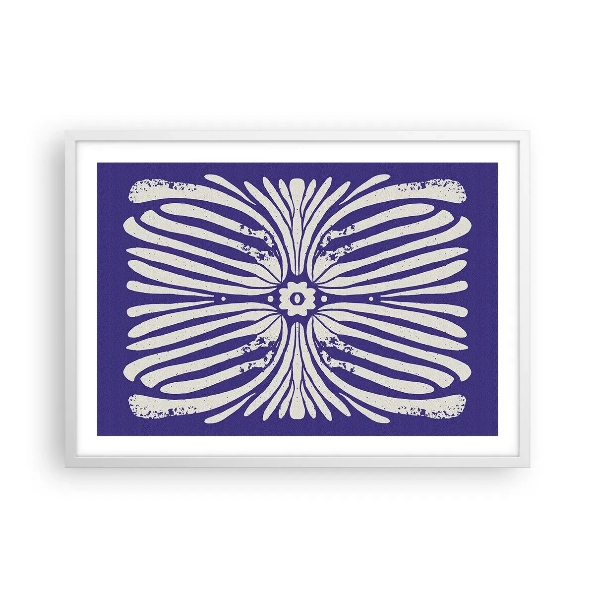 Pôster em moldura branca - Inspirações étnicas - 70x50 cm