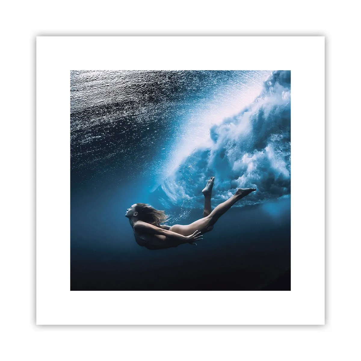 Pôster - Sereia moderna - 30x30 cm
