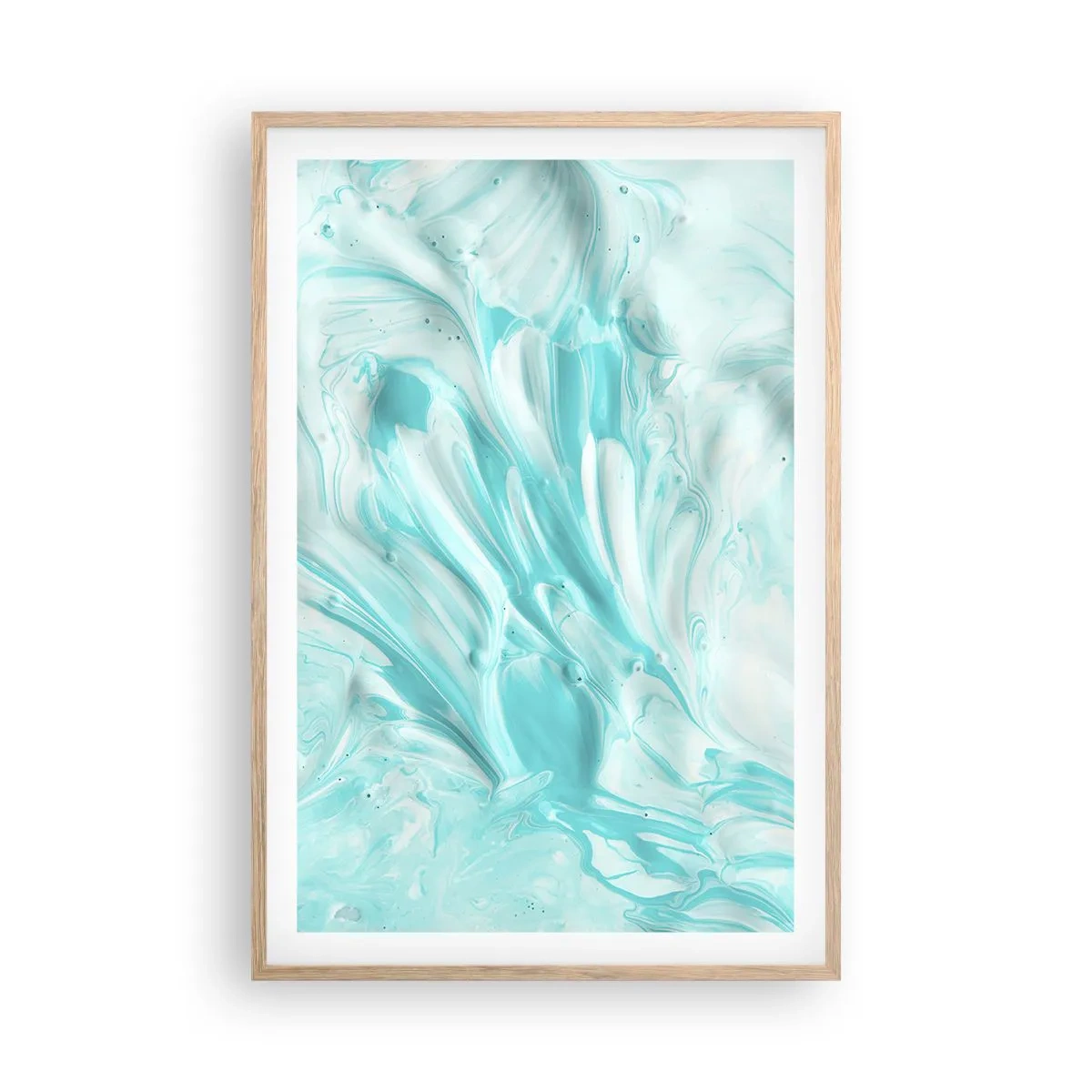 Pôster com moldura de carvalho claro - Juntos para sempre - 61x91 cm