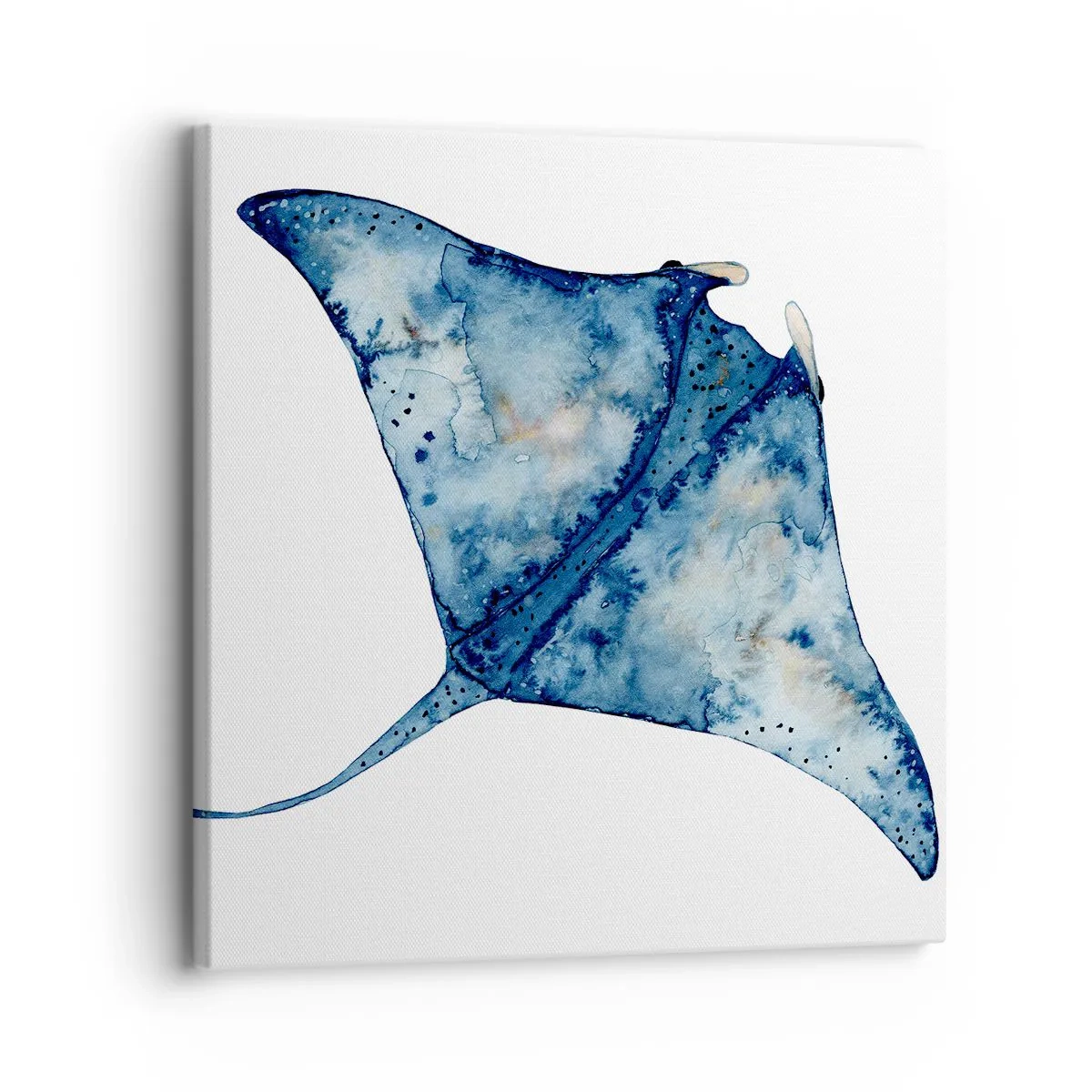 Quadro em tela - A vida em azul - 30x30 cm