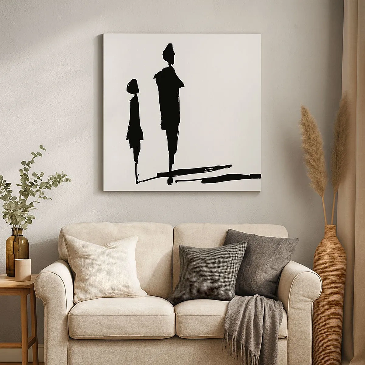 Quadro em tela - Certeza que juntos? - 30x30 cm