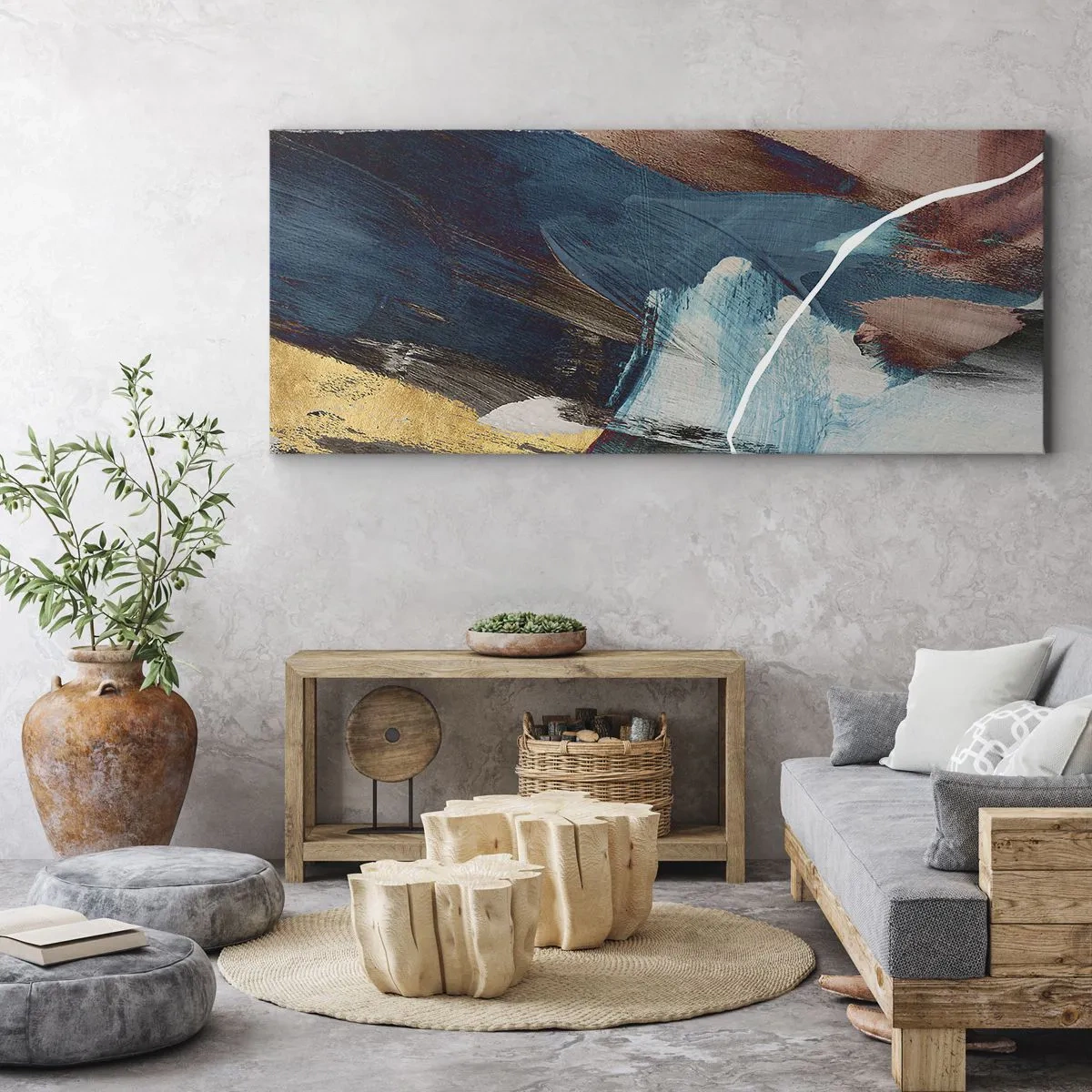 Quadro em tela - Com elegância e energia - 160x50 cm