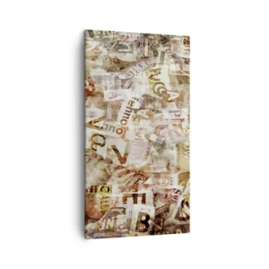 Quadro em tela - Unificando a conversa fiada - 45x80 cm