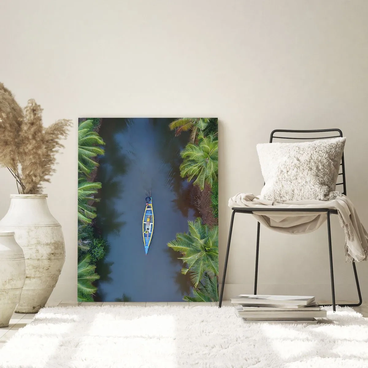 Quadro em vidro - Em uma trilha tropical - 50x70 cm