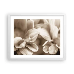 Pôster em moldura branca - Gentil como um sorriso - 50x40 cm