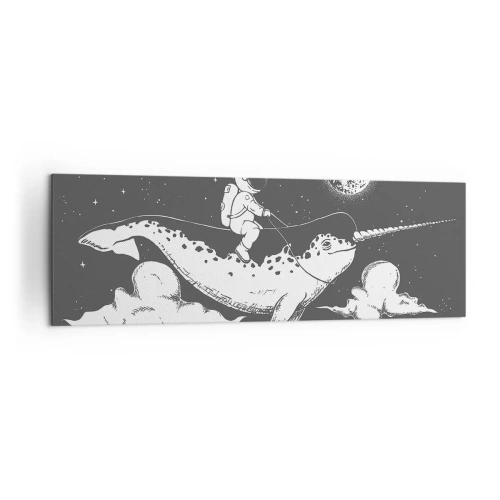 Quadro em tela - Cavaleiro Espacial - 160x50 cm