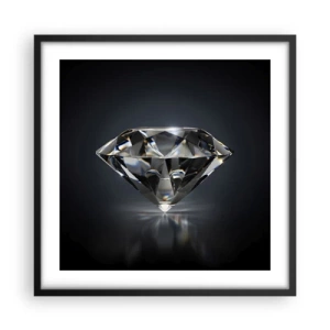 Pôster com moldura preta - Best girls friend - 50x50 cm