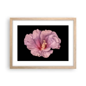 Pôster com moldura de carvalho claro - Direto para o coração - 40x30 cm