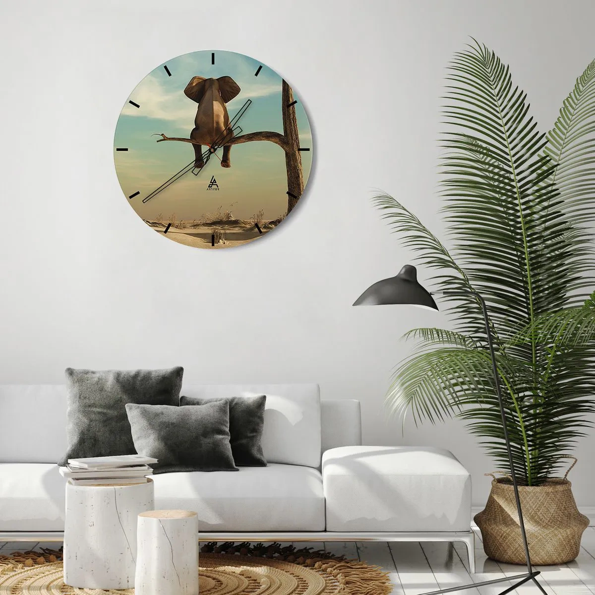 Relógio de parede - Relógio em vidro - Um novo ponto de vista - 40x40 cm