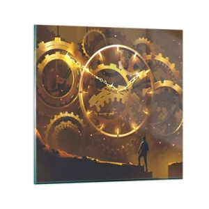 Quadro em vidro - Na origem do tempo - 60x60 cm