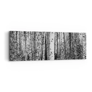Quadro em tela - Colunata de bétula - 90x30 cm