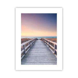 Pôster - Aurora da noite do Báltico - 30x40 cm