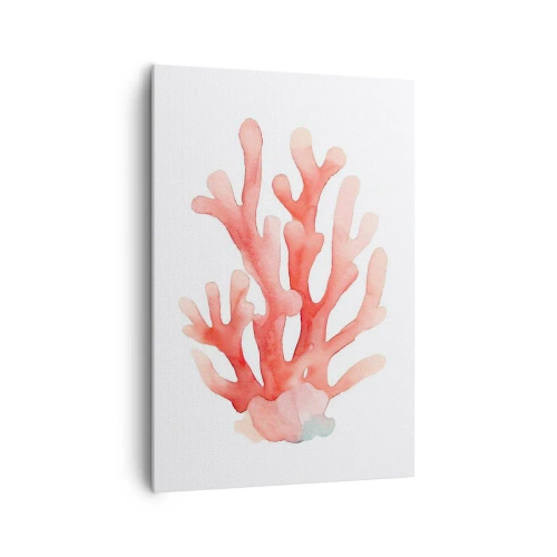 Quadro em tela - Coral de cor coral - 70x100 cm