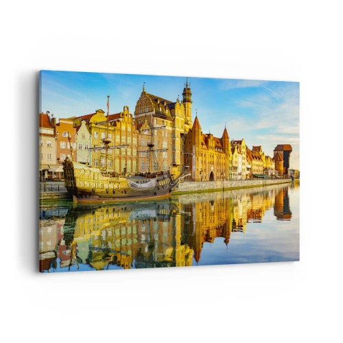 Quadro em tela - Imagem espelhada do passado - 120x80 cm