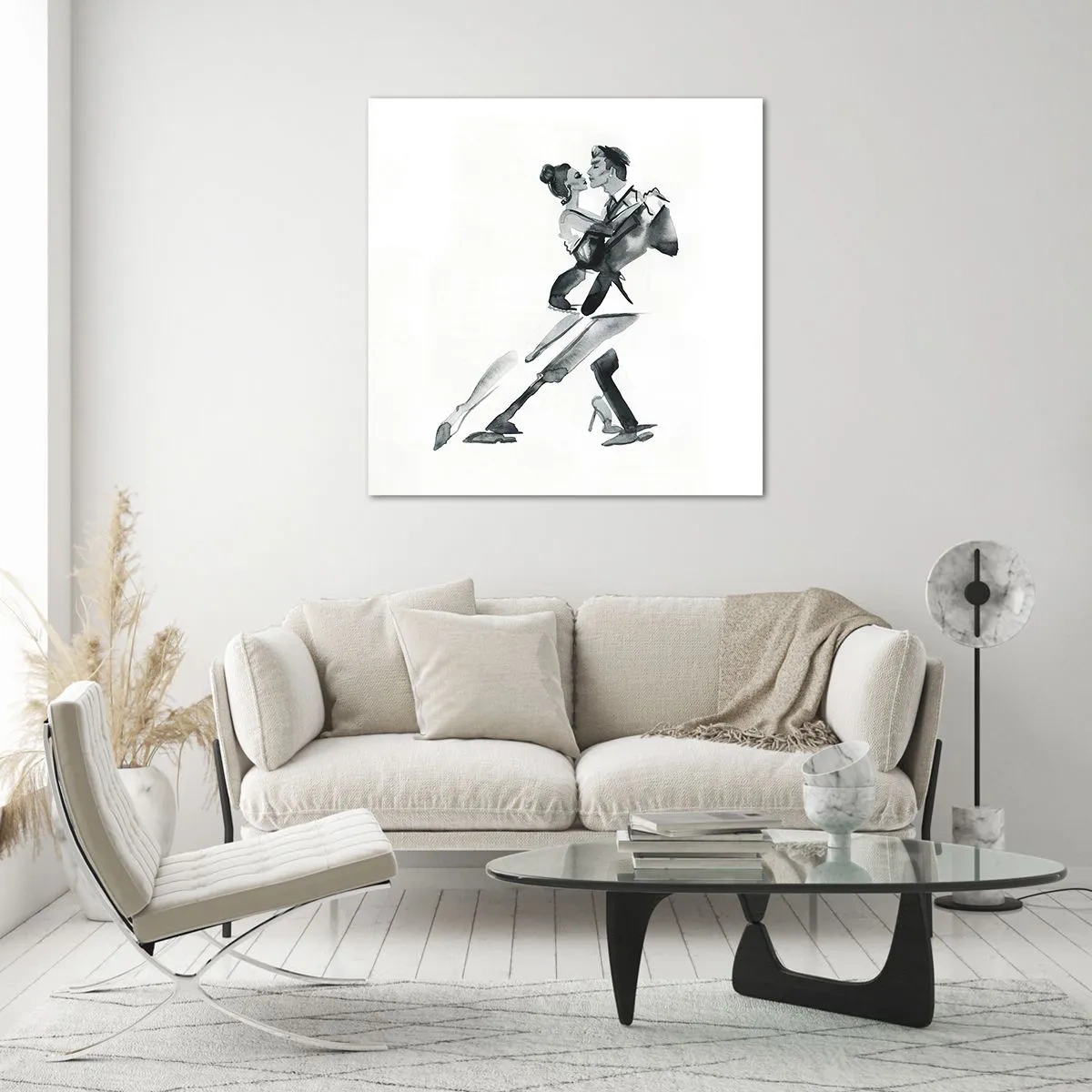 Quadro em vidro - Num só ritmo - 70x70 cm