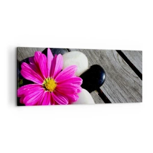 Quadro em tela - Descanso no cais - 100x40 cm