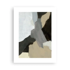 Pôster - Abstração: a encruzilhada do cinza - 30x40 cm