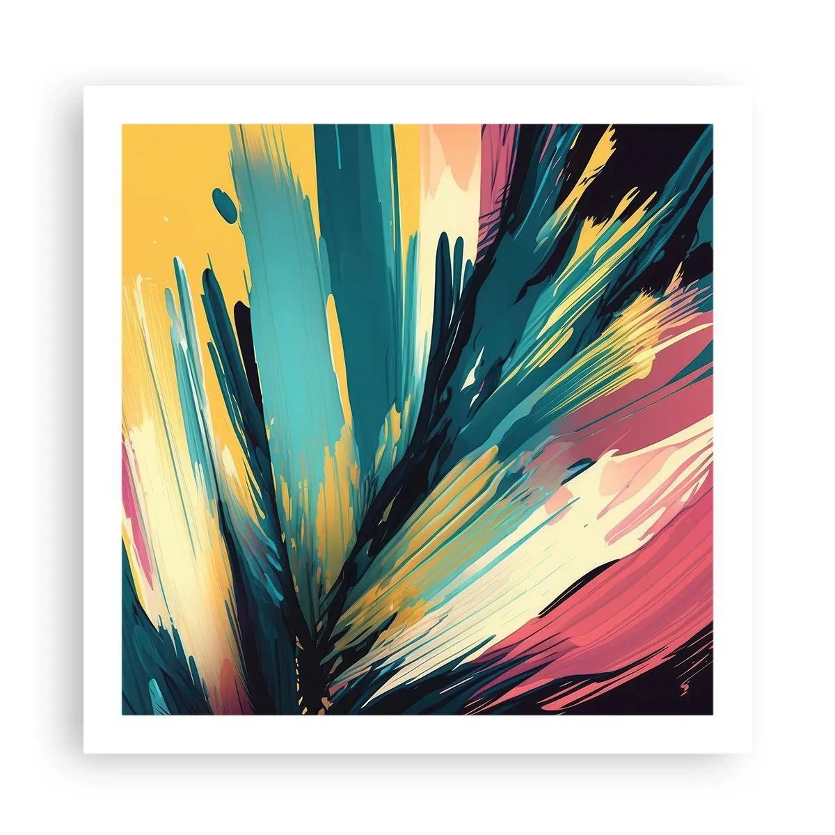 Pôster - Composição – uma explosão de alegria - 60x60 cm