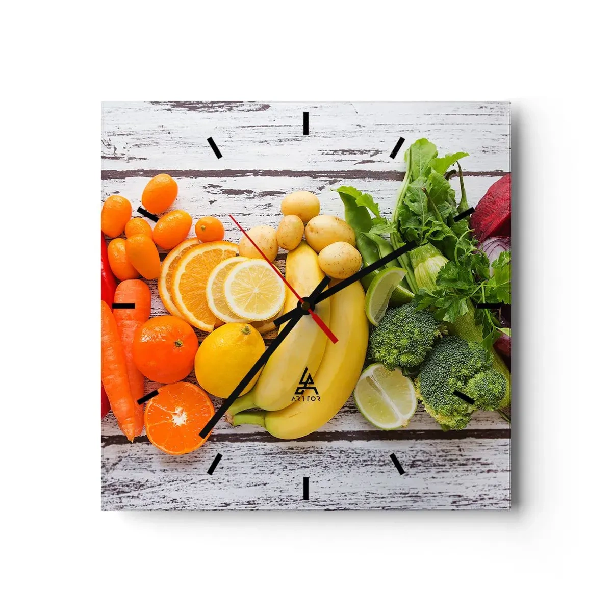 Relógio de parede - Relógio em vidro - Não é suficiente? - 30x30 cm