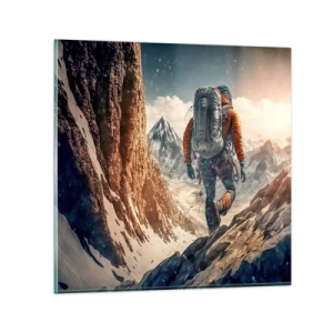 Quadro em vidro - Guerreiro solitário - 30x30 cm